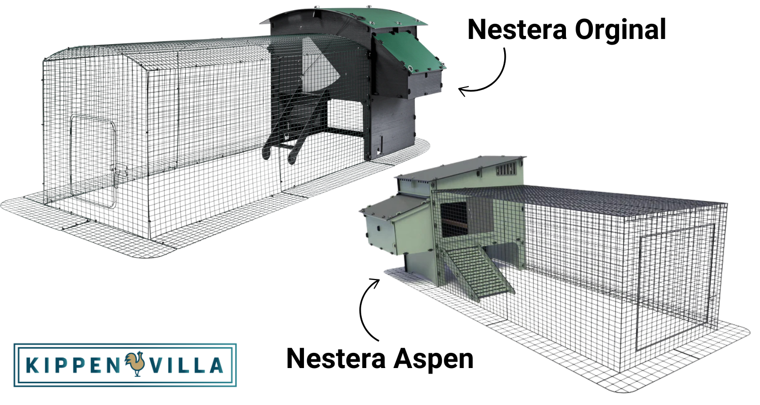 Nestera Kunststof Kippenhokken: Verschil Tussen de Aspen en de originele Nestera kippenhokken