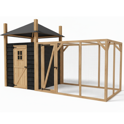 Konijnenhok Hooiberg Bouwpakket Vera XL - 507x215x300cm