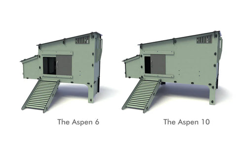 Kunststof Kippenhok met kippenren Nestera: Aspen 10