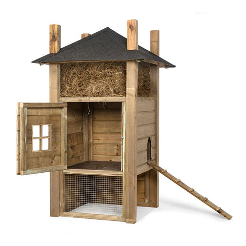 Konijnenhok Hooiberg Bouwpakket Glorenza Klaas - 110x110x190cm