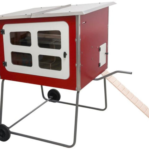 Houten kippenhok Kerbl op wielen - 113x92x138cm