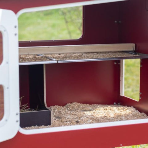 Houten kippenhok Kerbl op wielen - 113x92x138cm