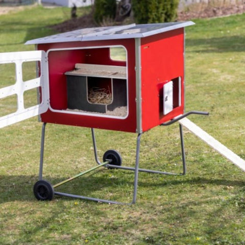 Houten kippenhok Kerbl op wielen - 113x92x138cm