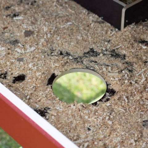 Houten kippenhok Kerbl op wielen - 113x92x138cm