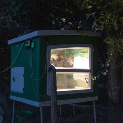 Kunststof kippenhok Kerbl op wielen - 119x96x162cm