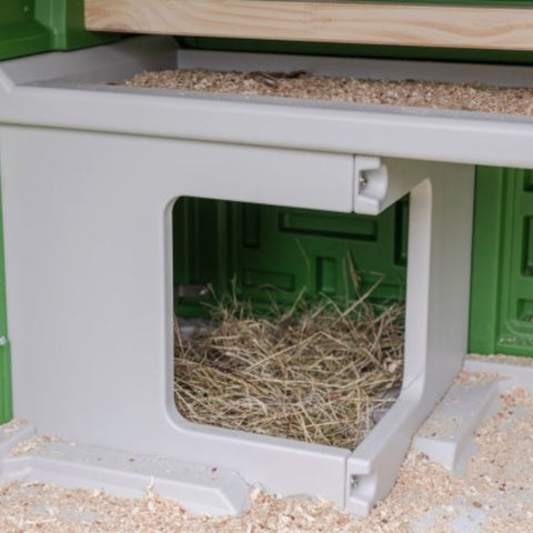 Kunststof kippenhok Kerbl op wielen - 119x96x162cm