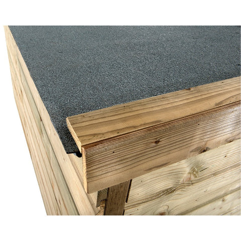 Voliere_Voldux_onderhoudsvrij_geimpregneerd_hout_duurzaam_vlucht_zitstok_draaibaar_voedersysteem_vogels_gaas_groot_bovenkant_dak_overdekking_veilig_materiaal_afwerkingen_details_Adri_Kippenhok