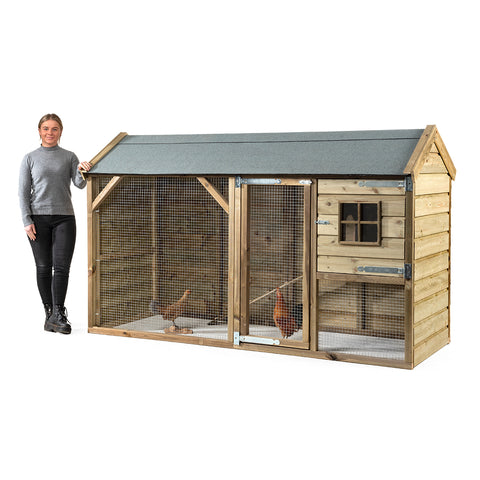 Kippenhok Bouwpakket Glorenza Kiki - 243x95x148cm