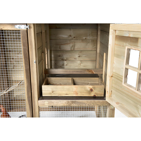 Kippenhok Bouwpakket Glorenza Kiki - 243x95x148cm