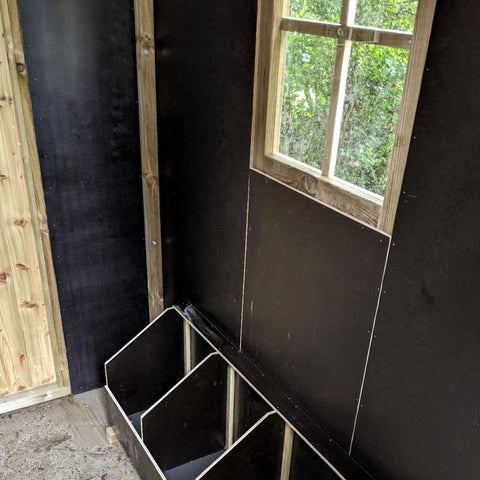 Betonplex binnenwanden hooiberg An