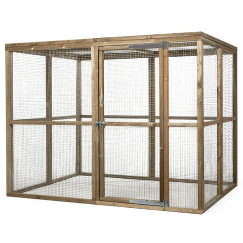 Houten kippenren Hugo Glorenza - vanaf 121x179x183cm