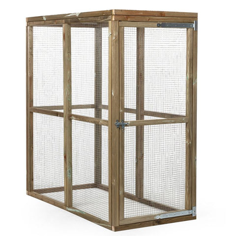 Houten kippenren Wim Glorenza - 85x179x183cm