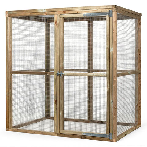 Houten kippenren Ruben Glorenza - 179x121x183cm