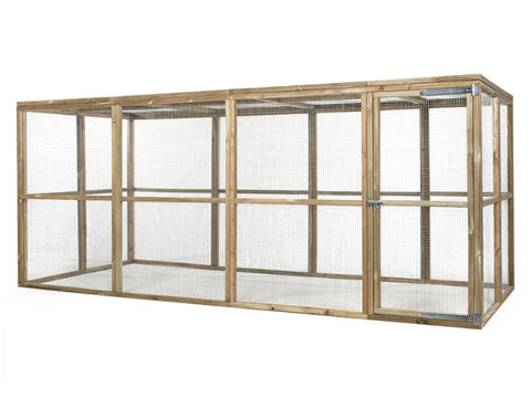 Houten kippenren Hugo Glorenza - vanaf 121x179x183cm