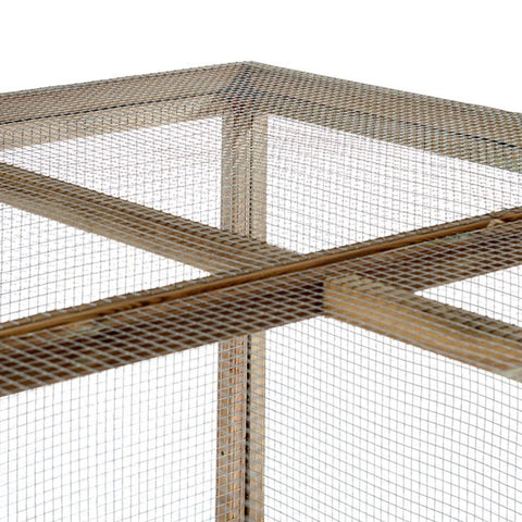 Houten kippenren Mats Glorenza - 179x85x183cm