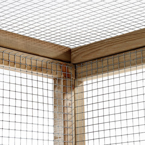 Houten kippenren Wim Glorenza - 85x179x183cm