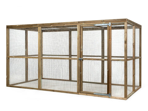 Houten kippenren Hugo Glorenza - vanaf 121x179x183cm