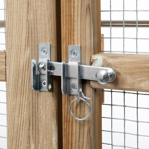 Houten kippenren Ruben Glorenza - 179x121x183cm