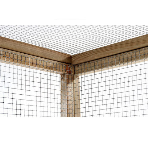 Houten kippenren Luuk Glorenza met groot nachthok en legnest - 327x179x183cm