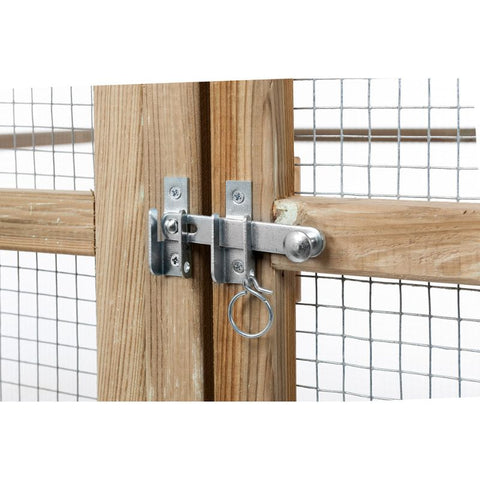 Houten kippenren Noud XL Glorenza met Nachthok  - 448x179x183cm