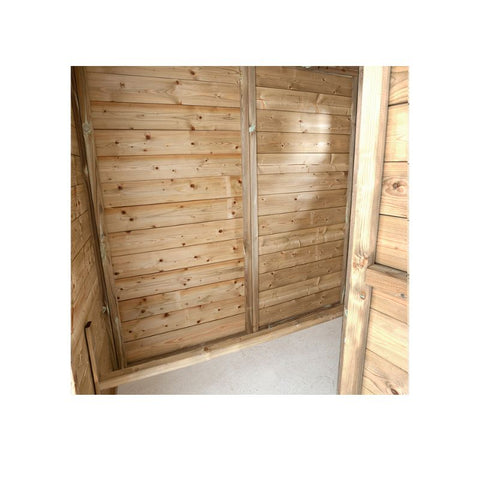 Houten kippenren Luuk Glorenza met groot nachthok en legnest - 327x179x183cm