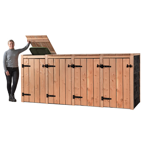 Container Ombouw Hout Volente 4 Containers - Kliko Ombouw Cato