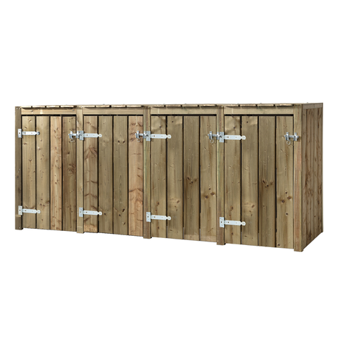 Container Ombouw Hout Volente 4 Containers - Kliko Ombouw Kees