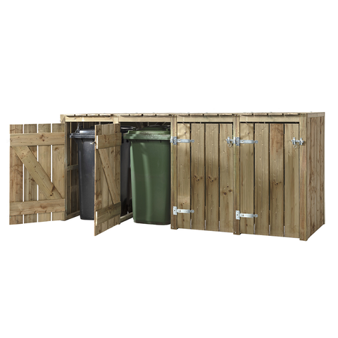 Container Ombouw Hout Volente 4 Containers - Kliko Ombouw Kees