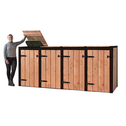 Container Ombouw Hout Volente - 4 Containers - Kliko Ombouw Nina