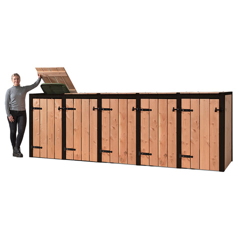 Container Ombouw Hout Volente - 5 Containers - Kliko Ombouw Rosie