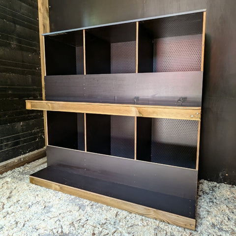 Luxe legnesten van betonplex (stapelbaar) - 96x54x47cm