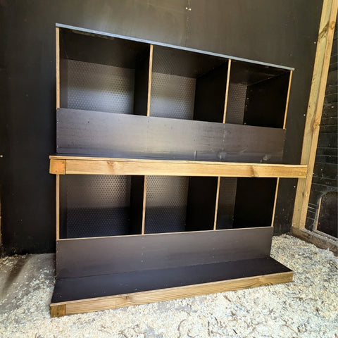 Luxe legnesten van betonplex (stapelbaar) - 96x54x47cm
