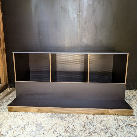 Luxe legnesten van betonplex (stapelbaar) - 96x54x47cm