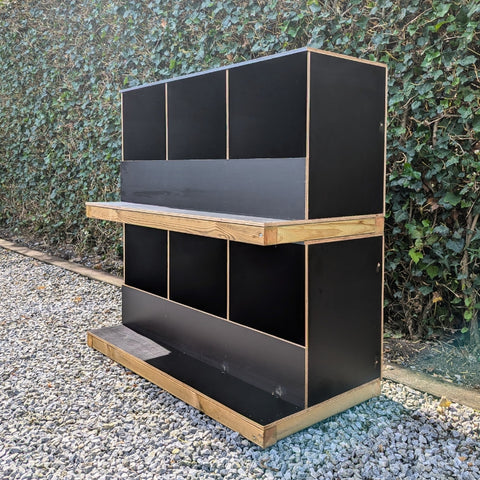 Luxe legnesten van betonplex (stapelbaar) - 96x54x47cm