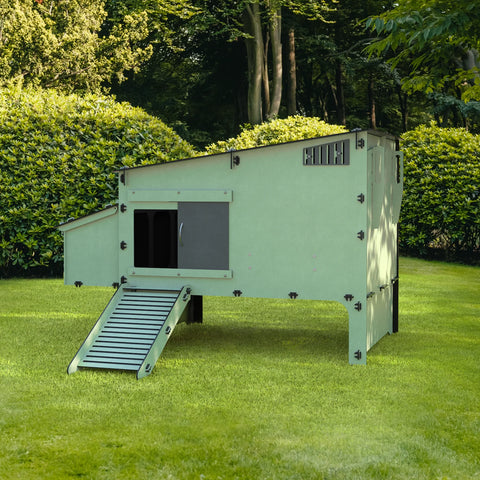 Kunststof Kippenhok met kippenren Nestera: Aspen 10