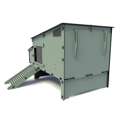 Kunststof Kippenhok met kippenren Nestera: Aspen 10