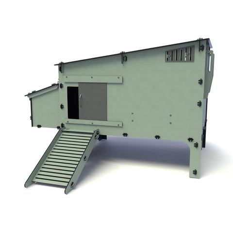 Kunststof Kippenhok met kippenren Nestera: Aspen 10