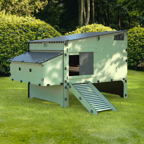 Kunststof Kippenhok met kippenren Nestera: Aspen 10