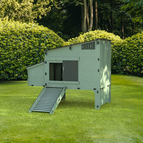 Nestera Kunststof Kippenhok Aspen: kippenhok voor 6 kippen - 122x121x99cm