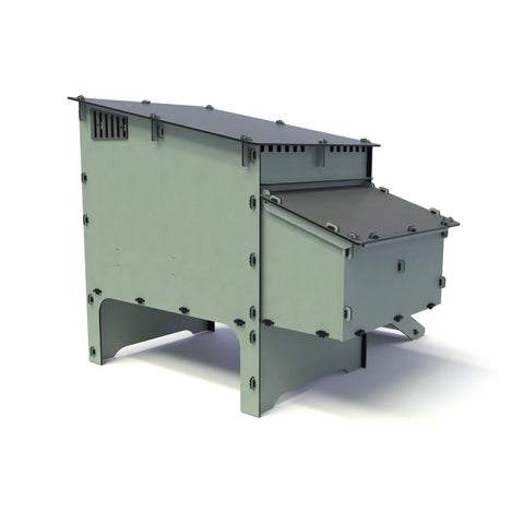 Nestera Kunststof Kippenhok Aspen: kippenhok voor 6 kippen - 122x121x99cm