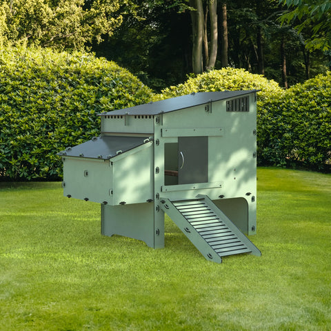 Nestera Kunststof Kippenhok Aspen: kippenhok voor 6 kippen - 122x121x99cm
