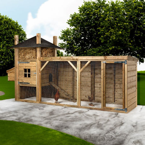 Kippenhok Hooiberg Bouwpakket Glorenza Silke