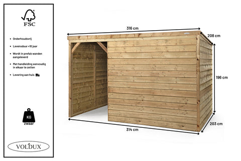 Voldux schuistal Winter specificaties
