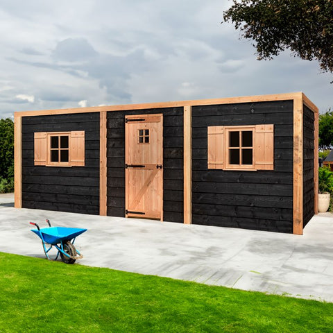 Kippenhok en Houten Schuur Bouwpakket Volente Jack - 564x196x208cm