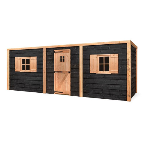 Kippenhok en Houten Schuur Bouwpakket Volente Jack - 564x196x208cm