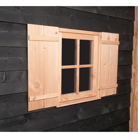 Kippenhok met Schuilstal en houten schuur Volente Jan - 564x196x208cm