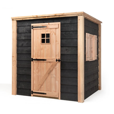 Kippenhok en Houten Schuur Overkapping Volente Kasper- 198x196x208cm