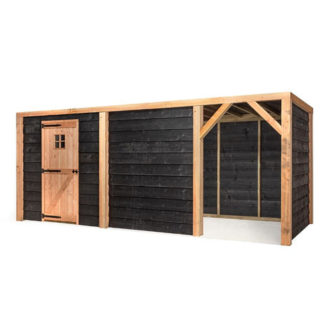 Kippenhok en Houten Schuur Overkapping Volente Tijn