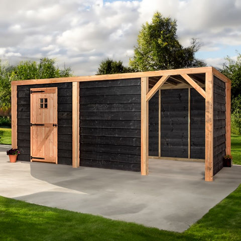 Kippenhok en Houten Schuur Overkapping Volente Tijn