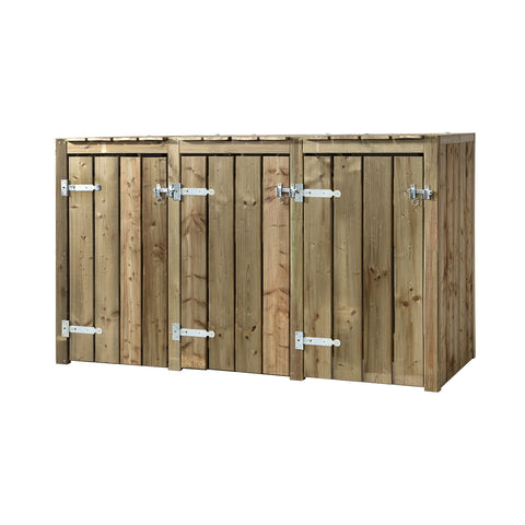 Container Ombouw Hout Volente - Kliko Ombouw 3 Containers - Drie Dubbel Andre